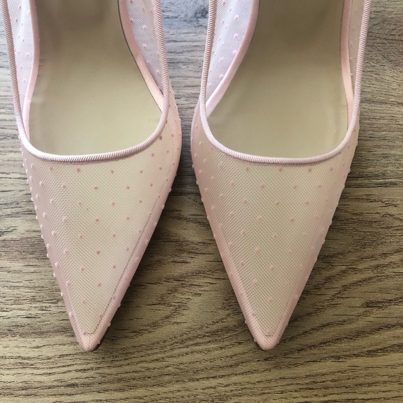 NIB $795 Manolo Blahnik BB Swiss Dot Pointed Toe Pump in Pink - size 10 / 40! - Picture 7 of 16